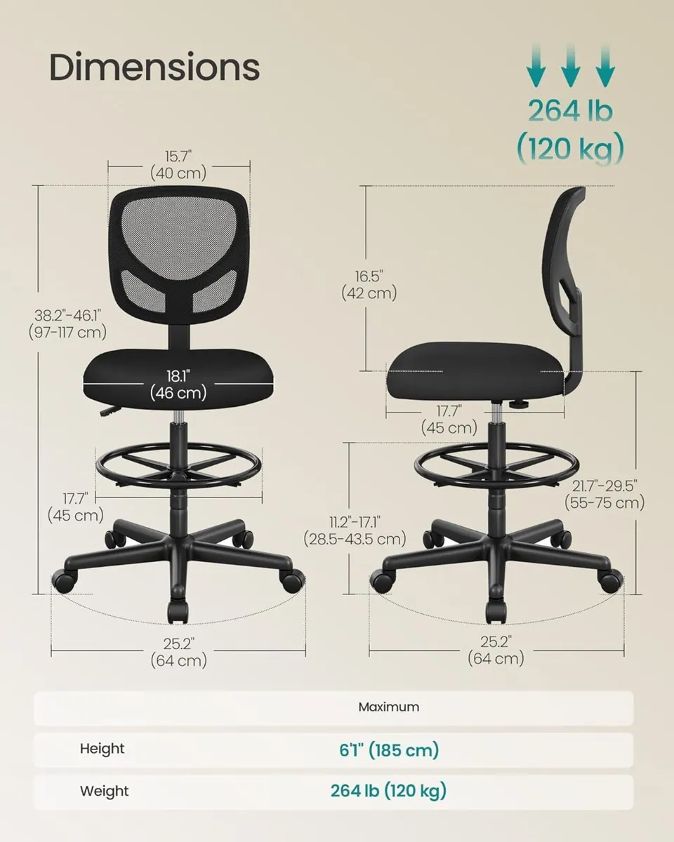 Stool Chair Ergonomic Office for Standing Desk - Image 3