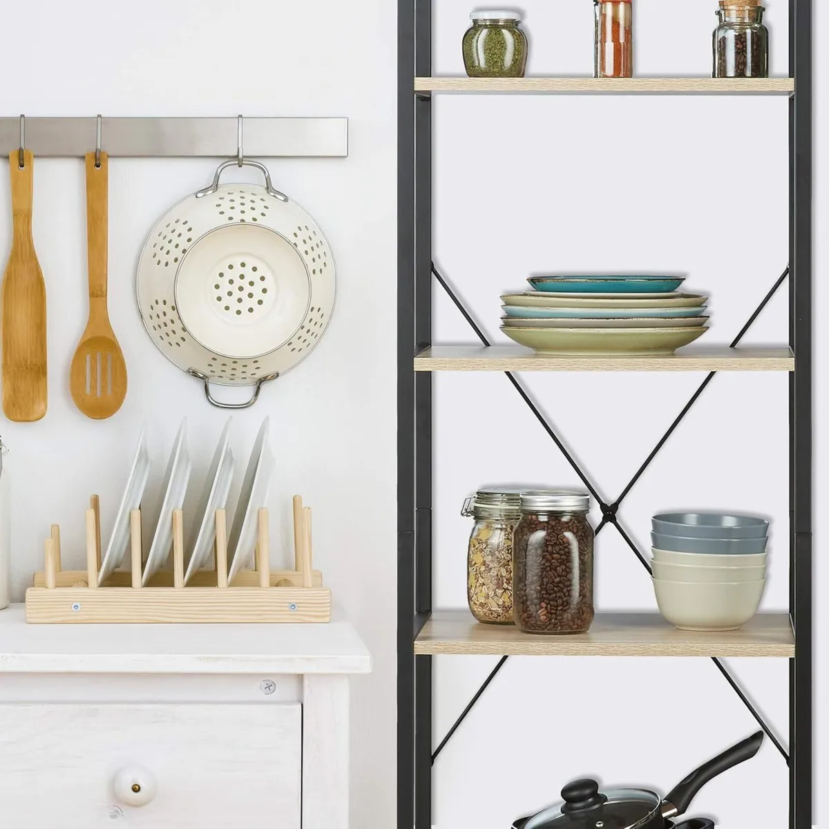 Unit Industrial Storage Design Tall Bookcase - Image 2