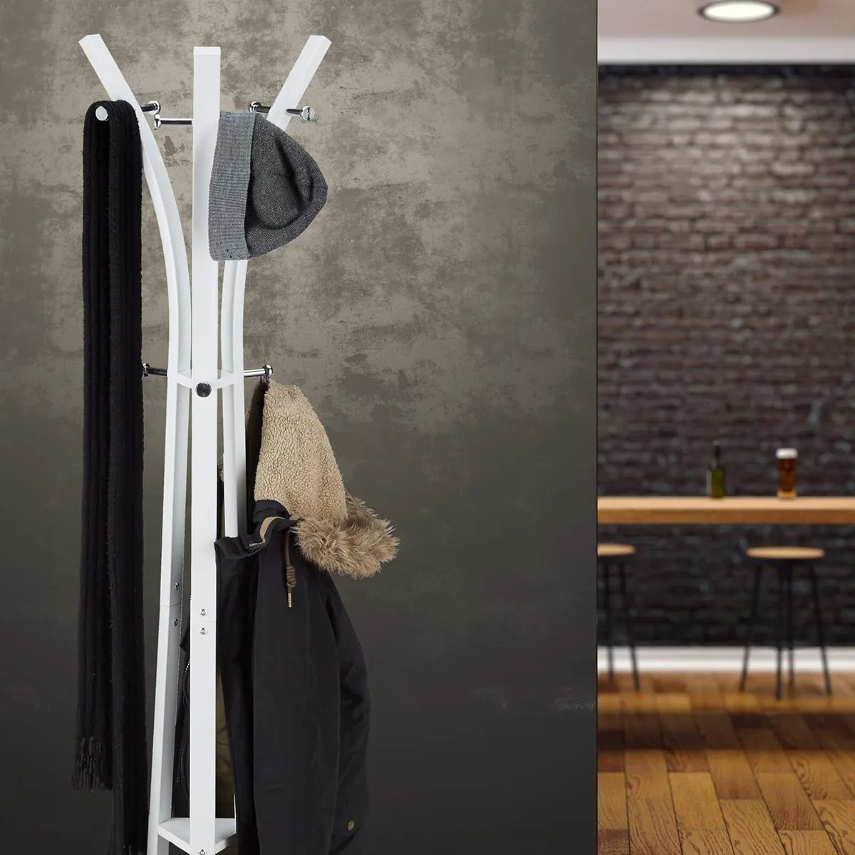Coat Rack “style” Sturdy Metal Standing Garment - Image 3