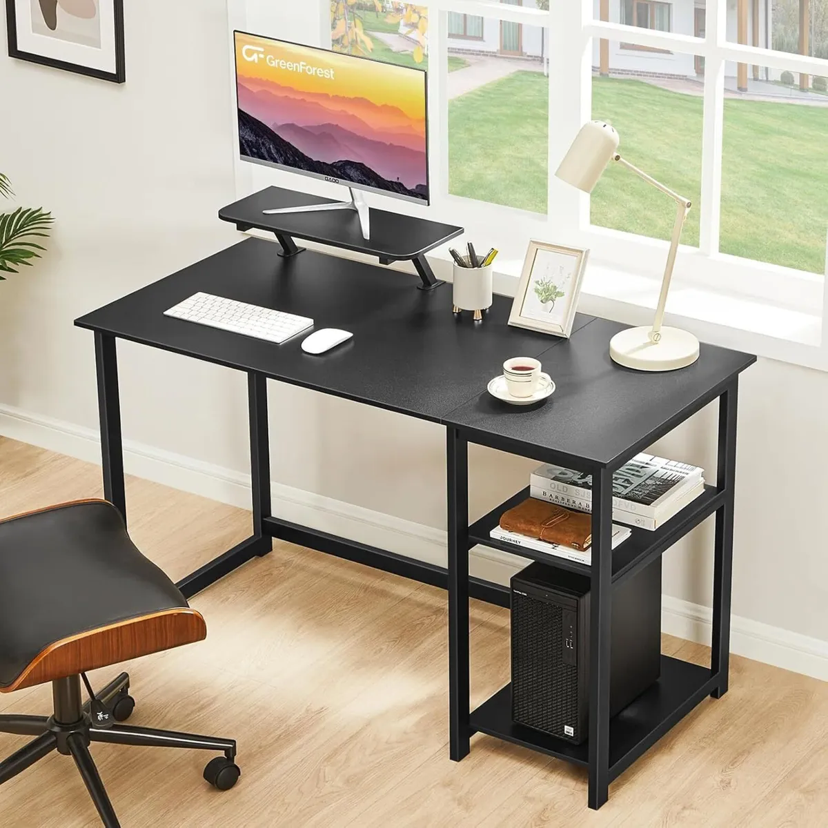 Office Desk with Monitor Stand - Image 2