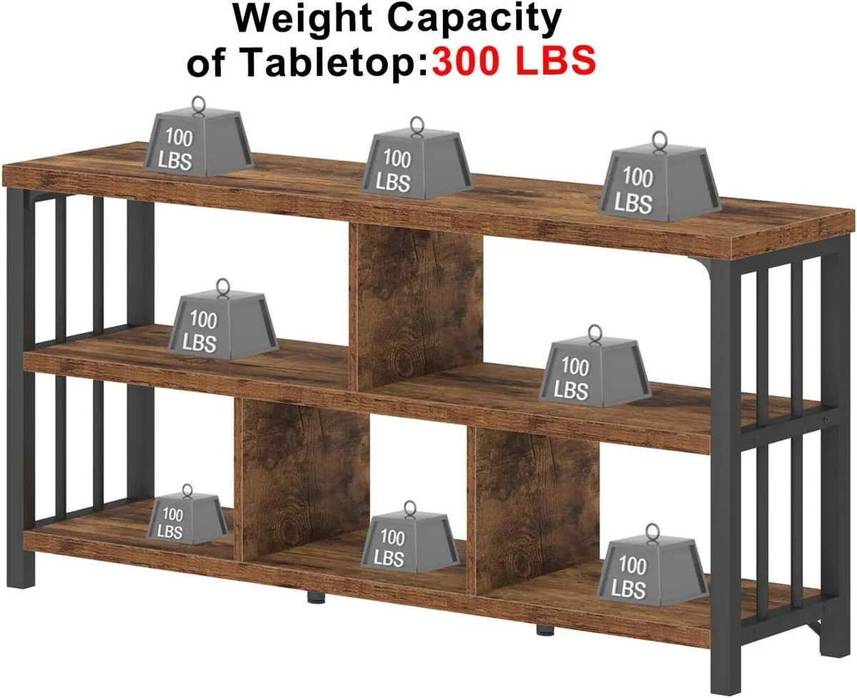 5 Cube Storage Organiser Bookshelf Low Bookcase - Image 4