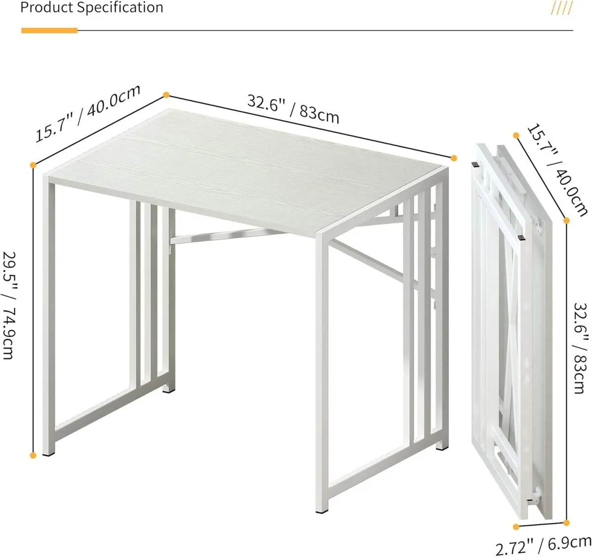 Folding Computer Desk - Image 3