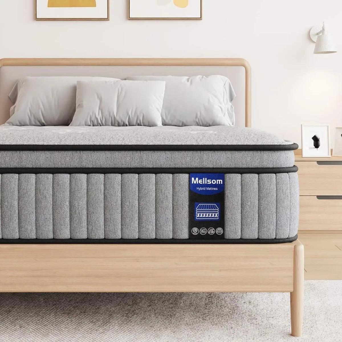 Mattress Memory Foam Pocket Sprung Medium Firm - Image 1