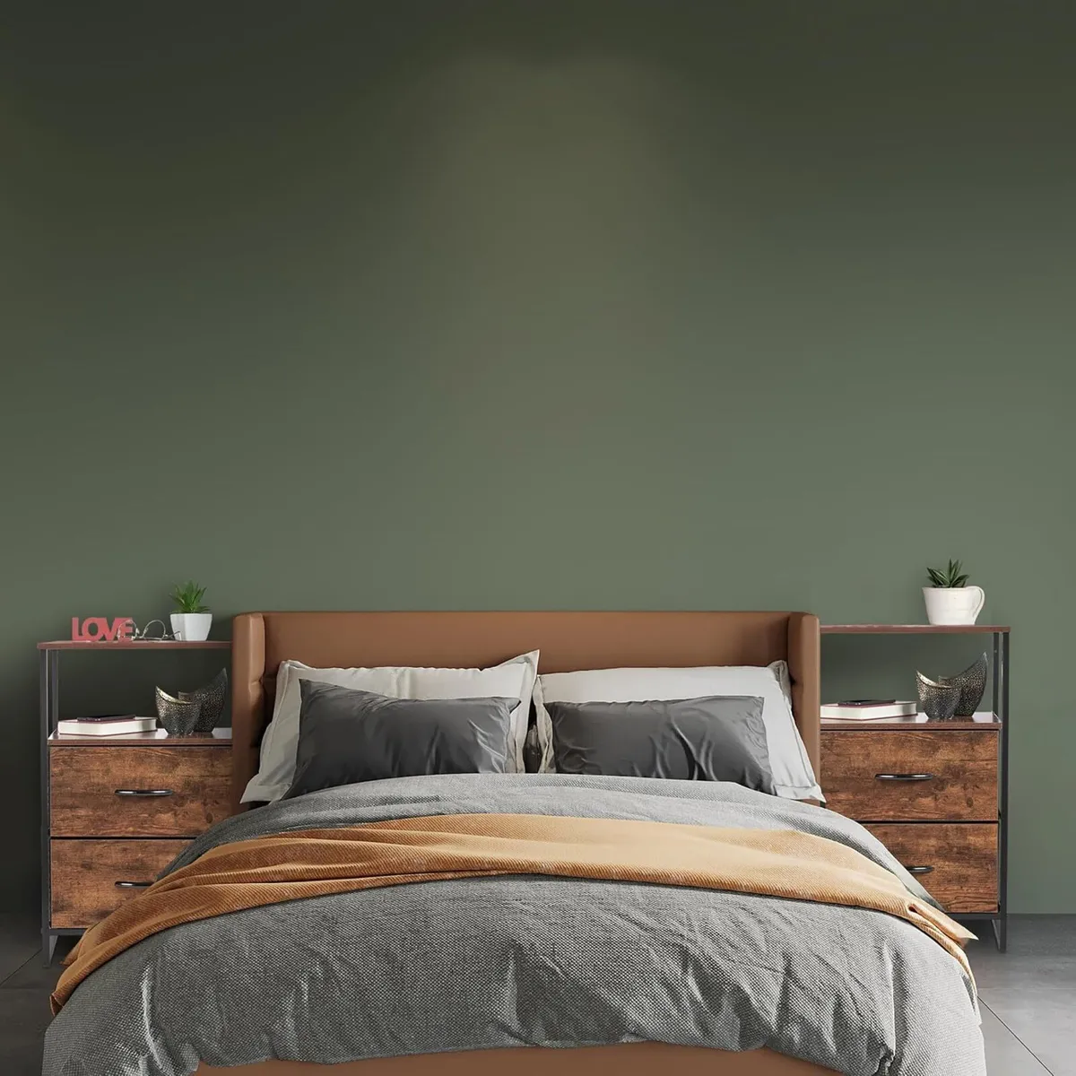 Industrial Bedside Table Hwd: 70 X 45 X (Set of 2) - Image 2