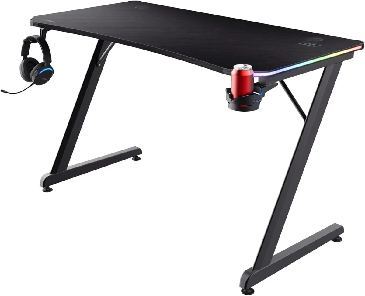 Luminus Pro Gaming Desk 120x60 LED RGB Computer - Image 1