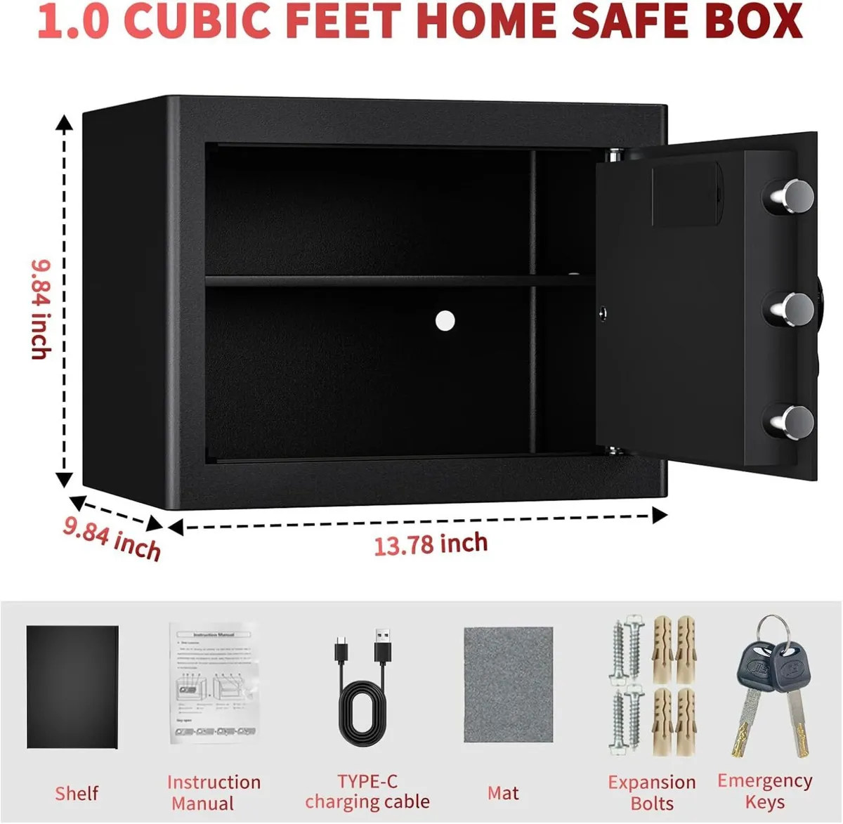 21L Small Home Box Mini Digital Safes - Image 2