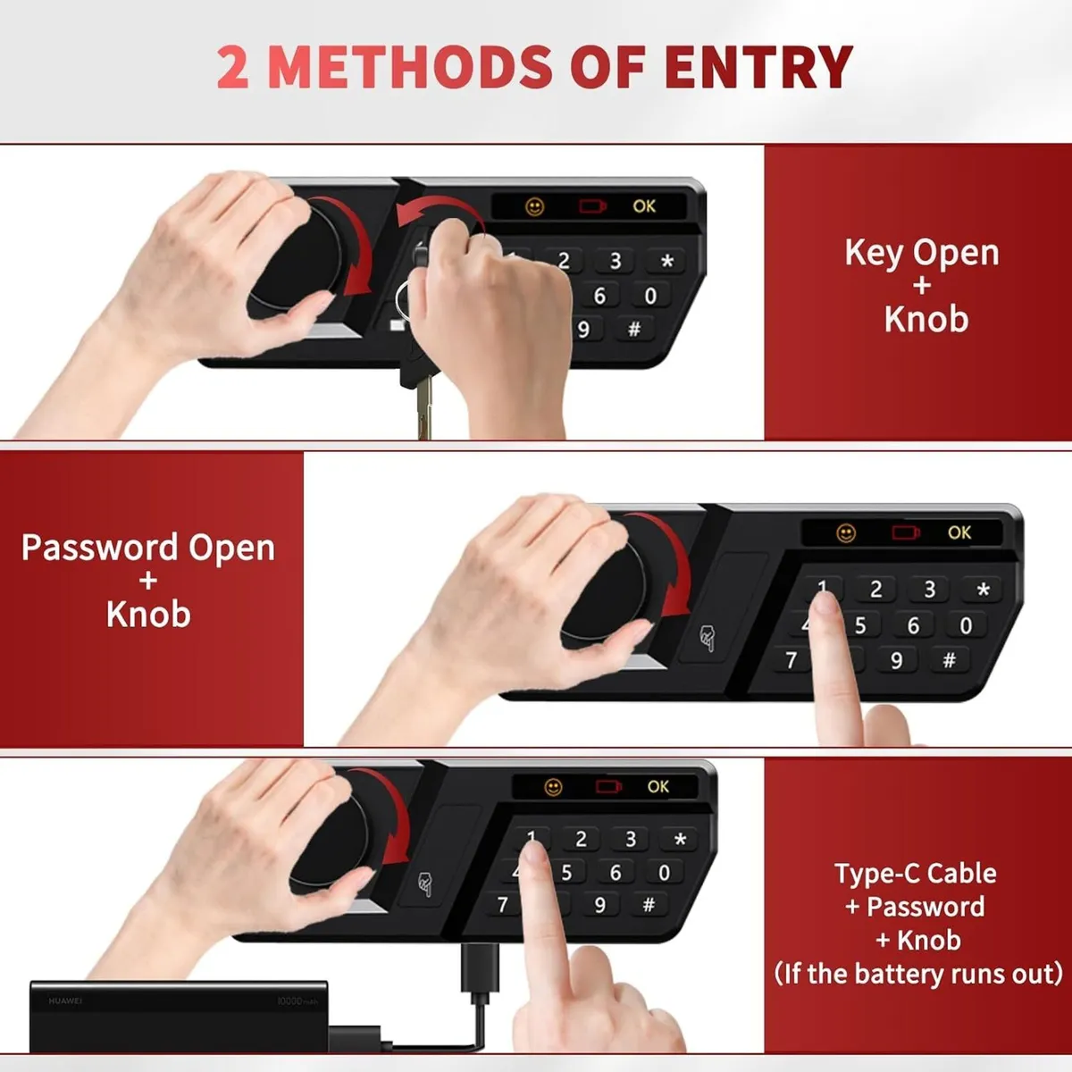 21L Small Home Box Mini Digital Safes - Image 3