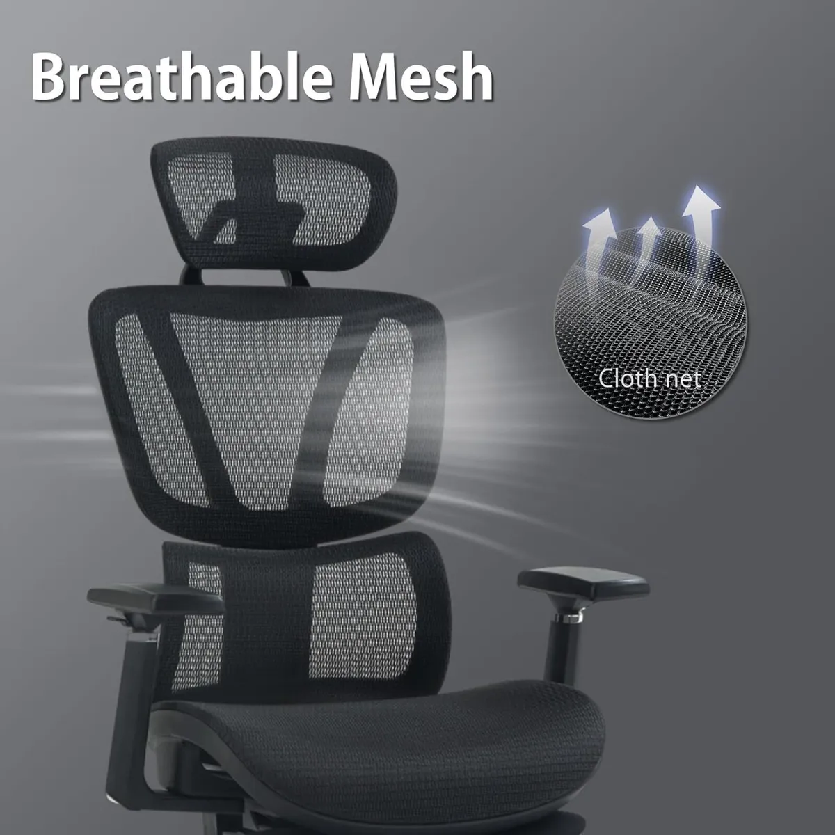 Ergonomic Office Chair with Adjustable Lumbar - Image 3