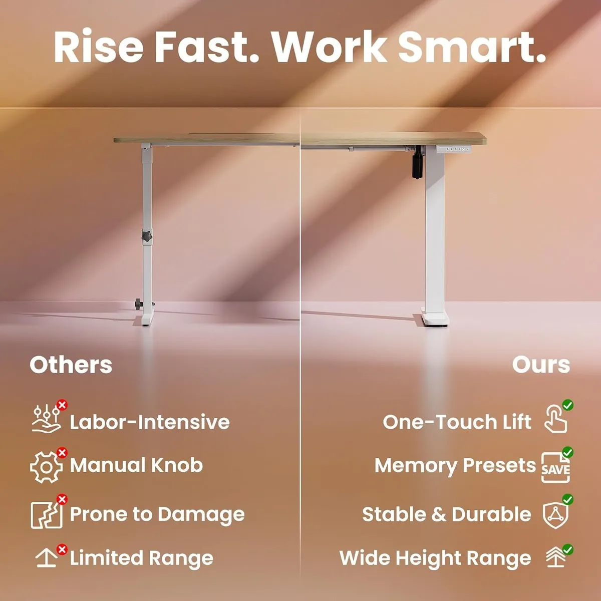 Desk Mit 4 Memory Height Settings - Image 4