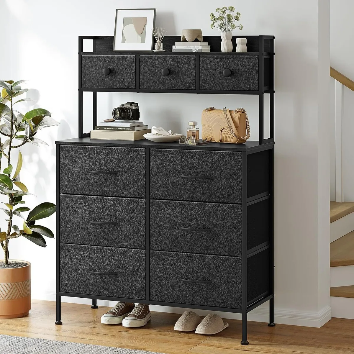 Tall Chest of 9 Drawers 3 Tiers Display - Image 2