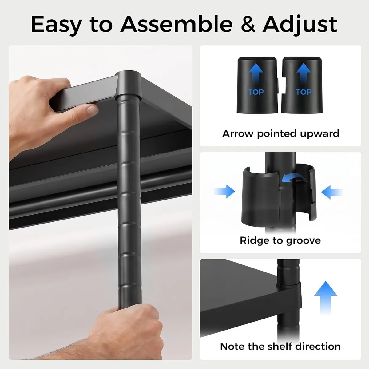 Clothes Rail Metal Open Wardrobe - Image 4