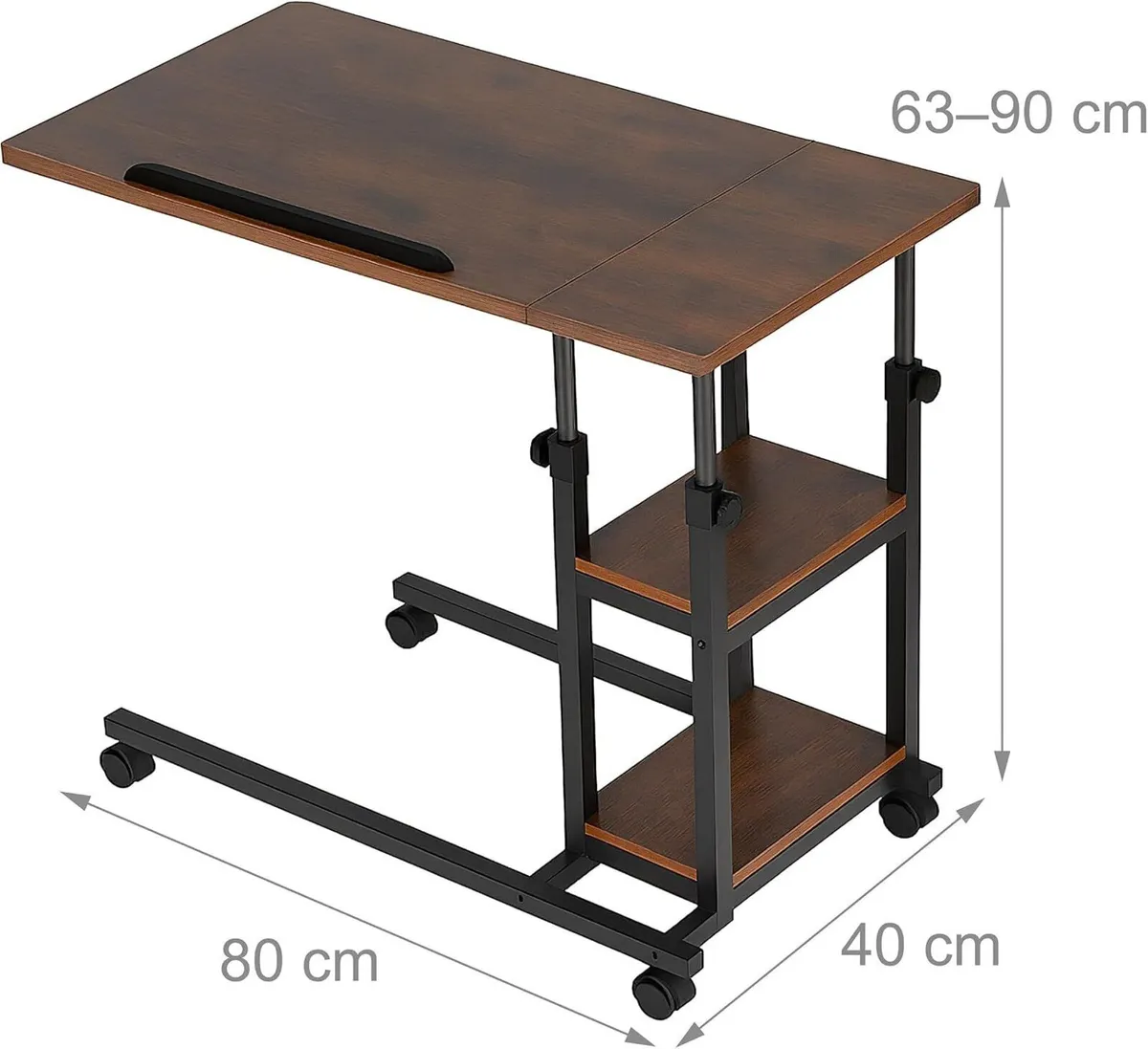 Laptop Desk Height Adjustable 63-90CM Tiltable - Image 3