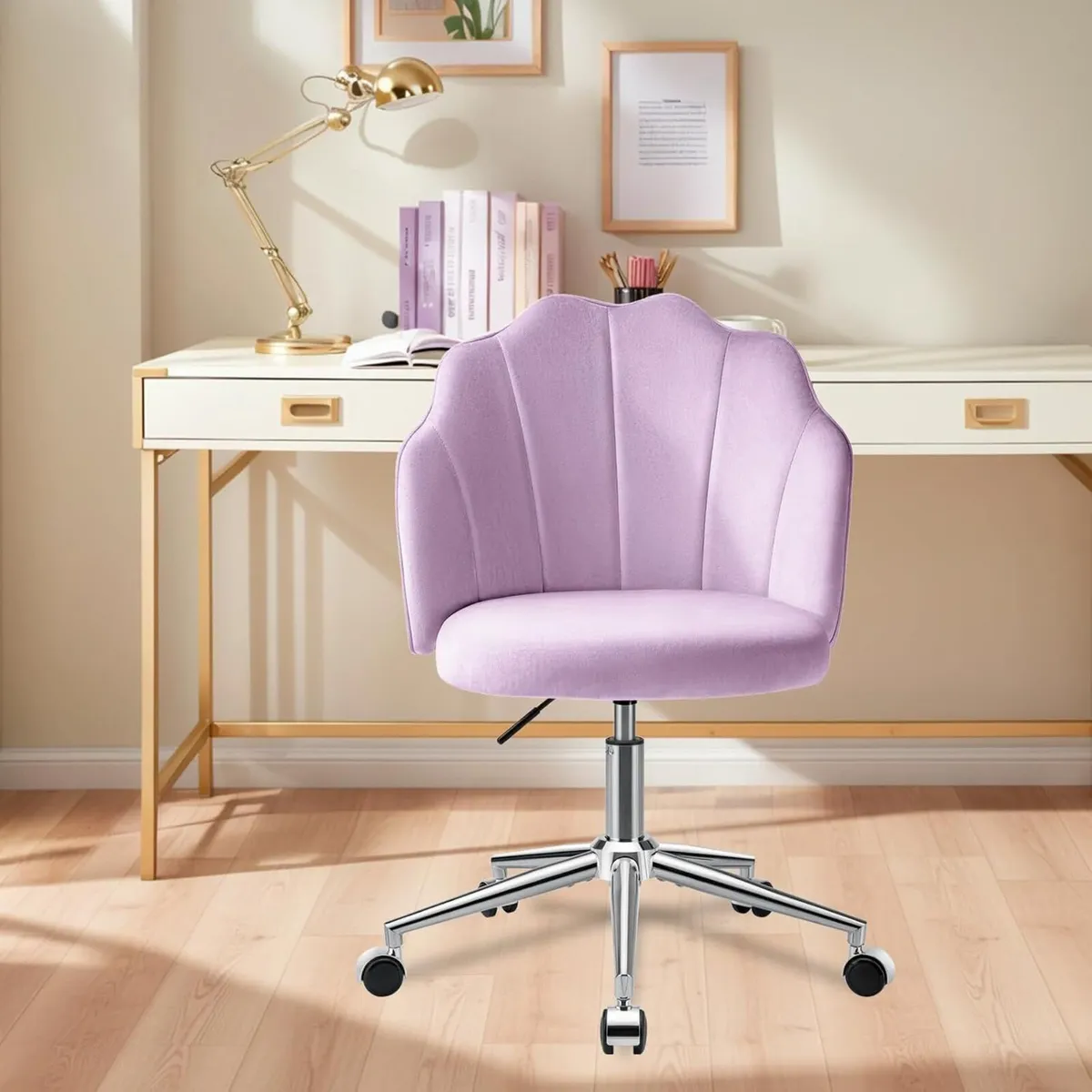 Vanity Chair for Dressing Table with Wheels Comfy - Image 2
