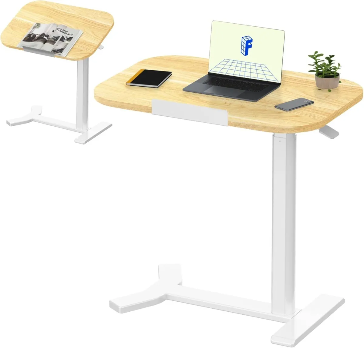 Bedside Table Pneumatic Standing Desk - Image 1