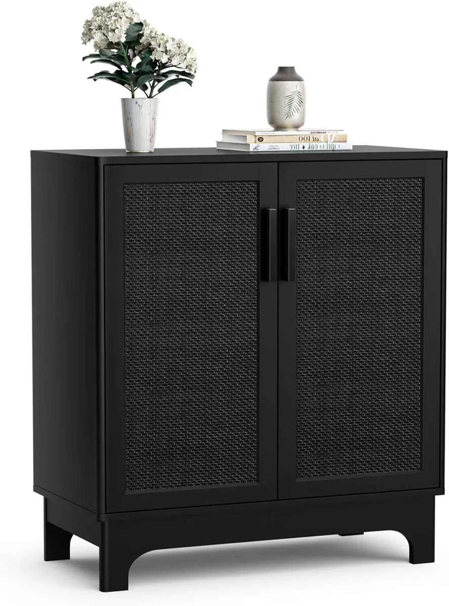 Rattan Sideboards for Living Room Kitchen Storage - Image 1