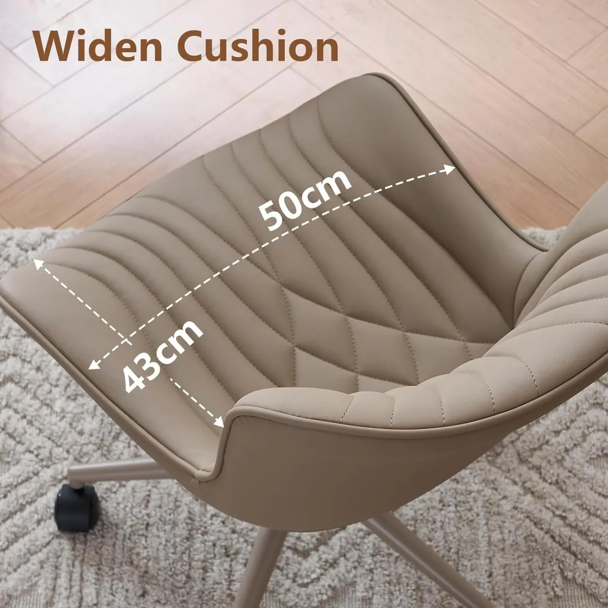 Office Chair Adjustable Armless Desk Chairwith - Image 2