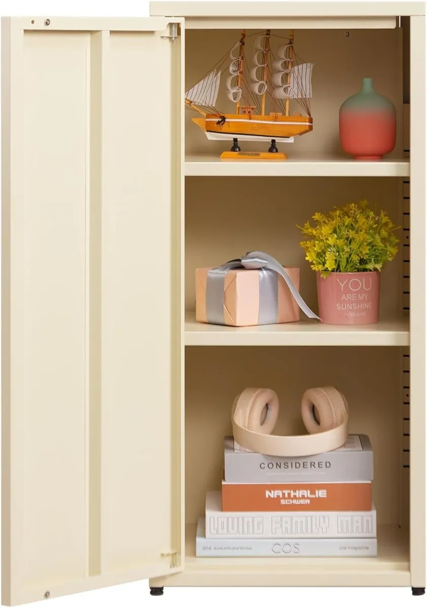 One Door Magnetic Clasp Metal Filing Cabinet - Image 4