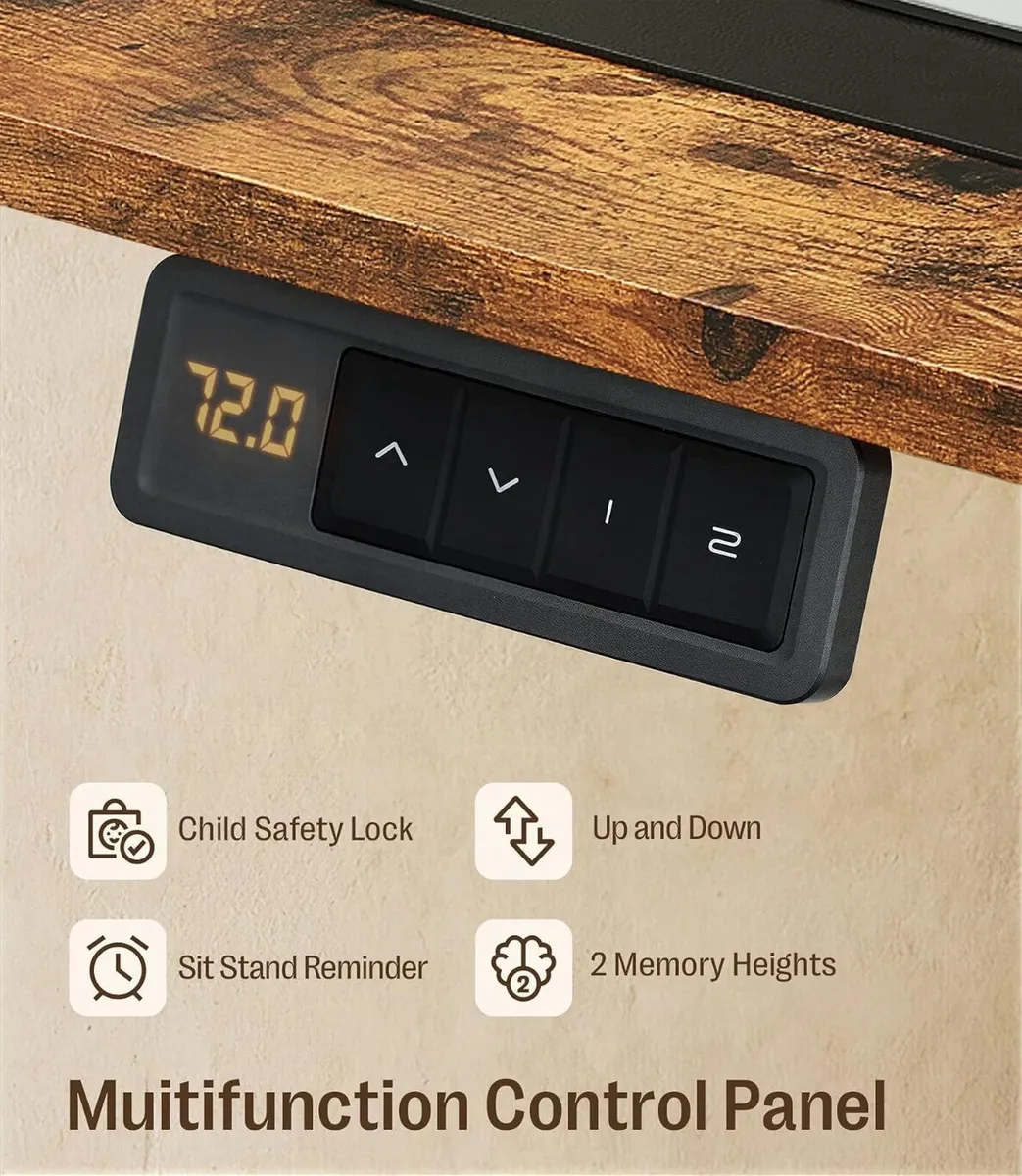 Electric Height Adjustable Standing Desk Sit Stand - Image 4