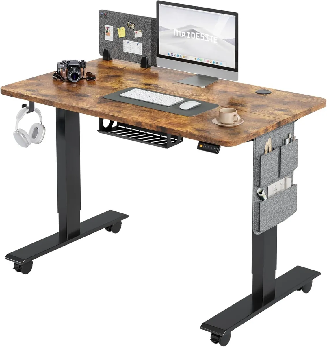 Electric Height Adjustable Standing Desk Sit Stand - Image 1