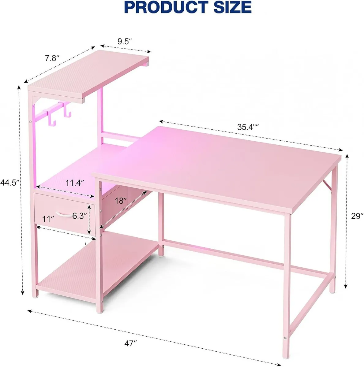 Gaming Desk 120CM with Cpu Stand - Image 3