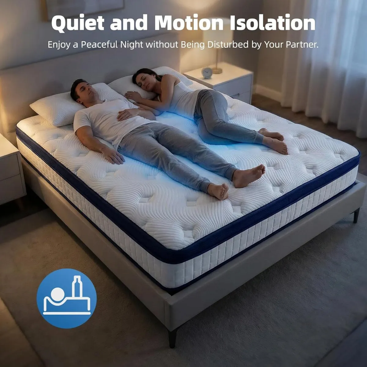 Mattress Memory Foam with Pocket Spring Hybrid - Image 4