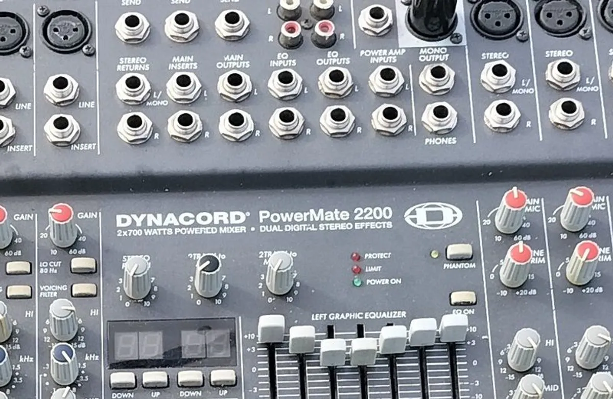 DYNACORD Powermate 2200 Powered Mixer Amp. 1400wat - Image 3