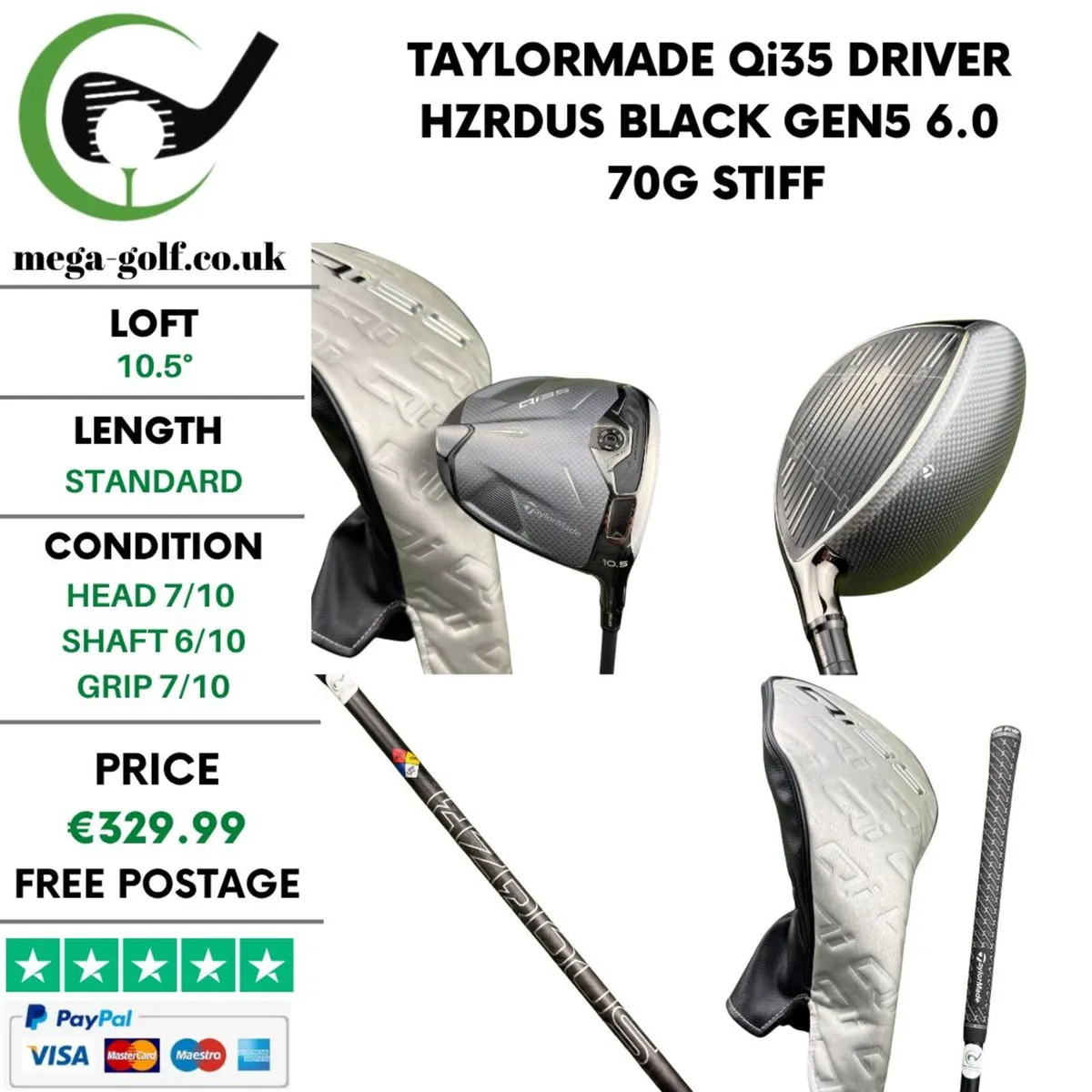 Taylormade Qi35 Driver / 10.5° / Stiff - Image 1