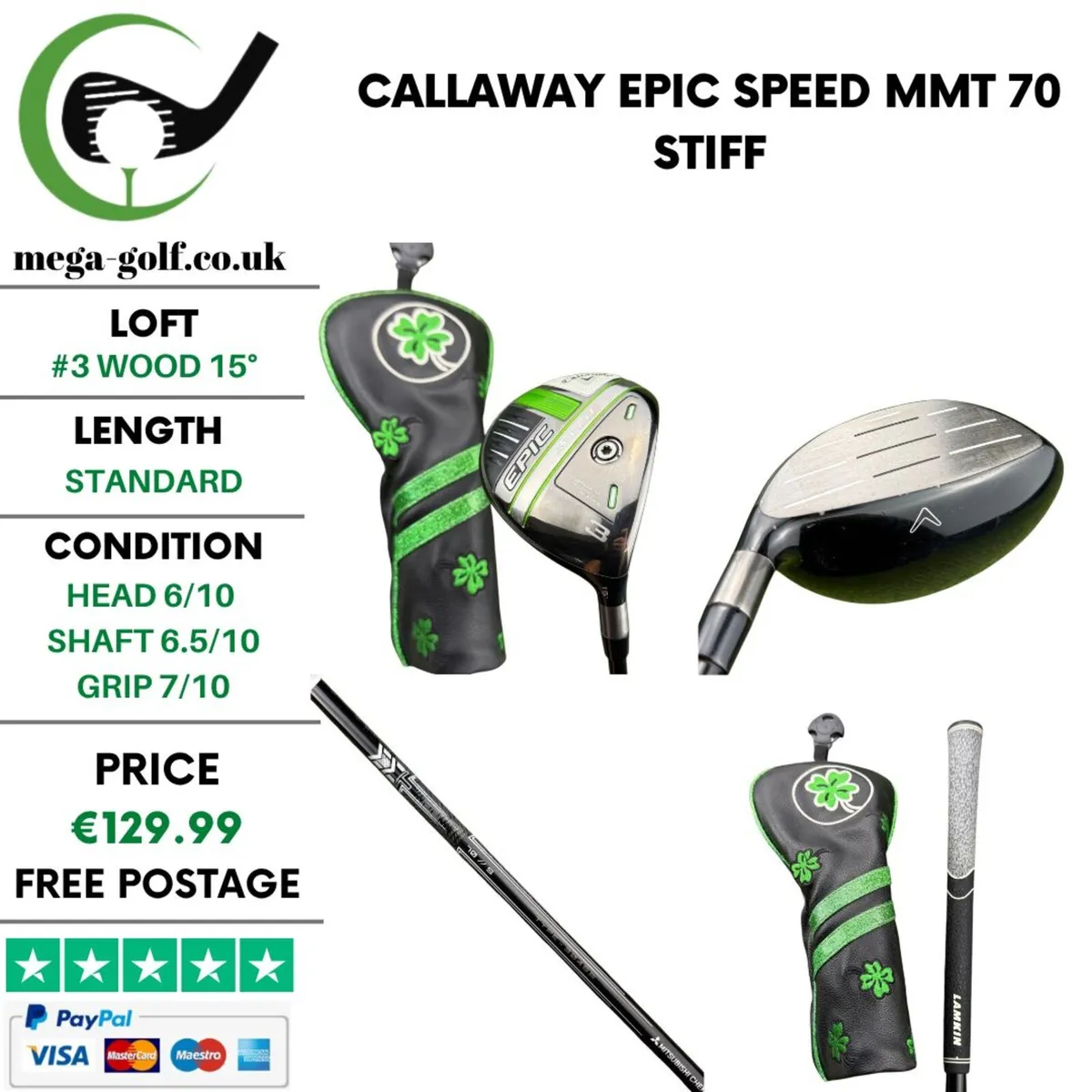 Callaway Epic Speed #3 Wood 15° / MMT 70 Stiff - Image 1