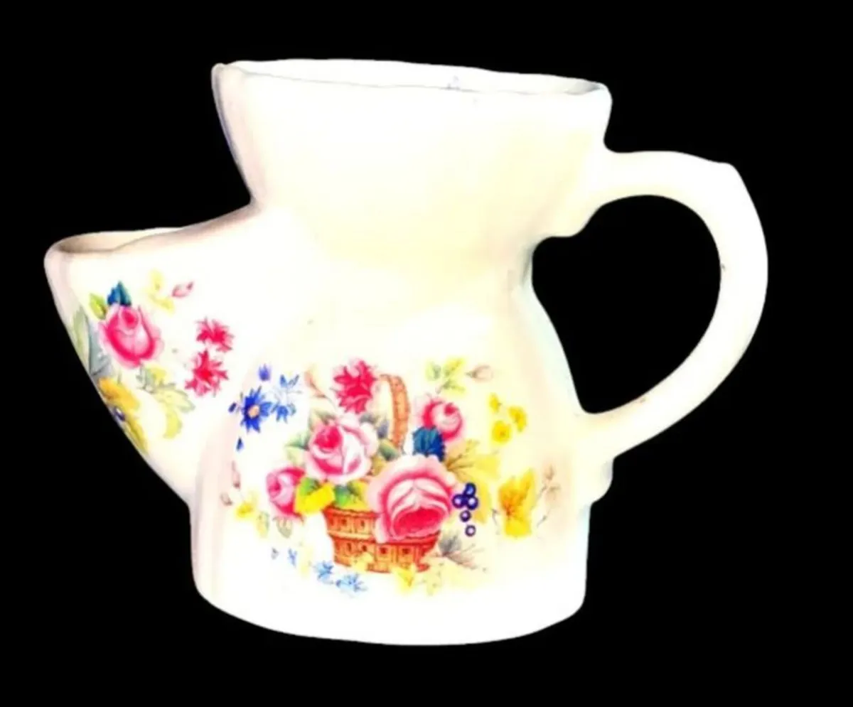 Pristine Vintage Floral Shaving Scuttle Mug - Image 4