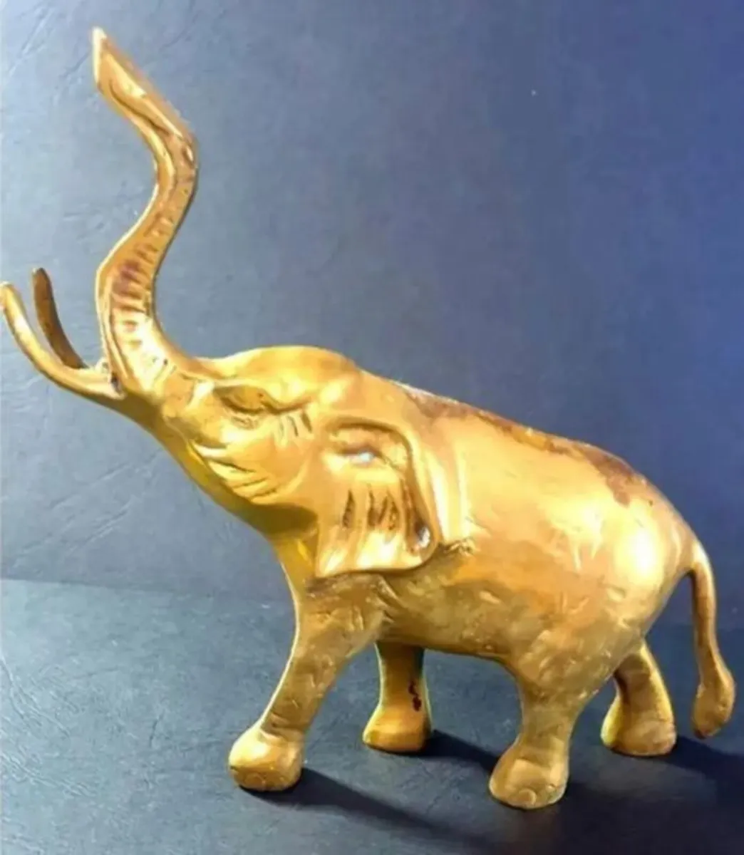 Vintage Brass Elephant - Image 4