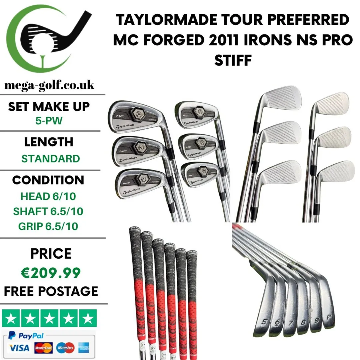 Taylormade Tour Preferred MC Forged 2011 Irons - Image 1