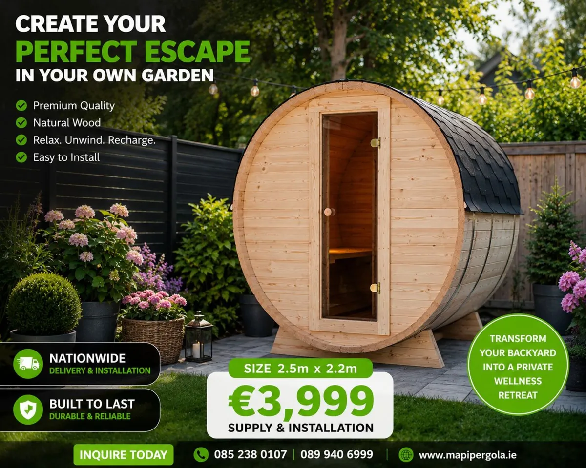 Barrel Sauna - Image 1