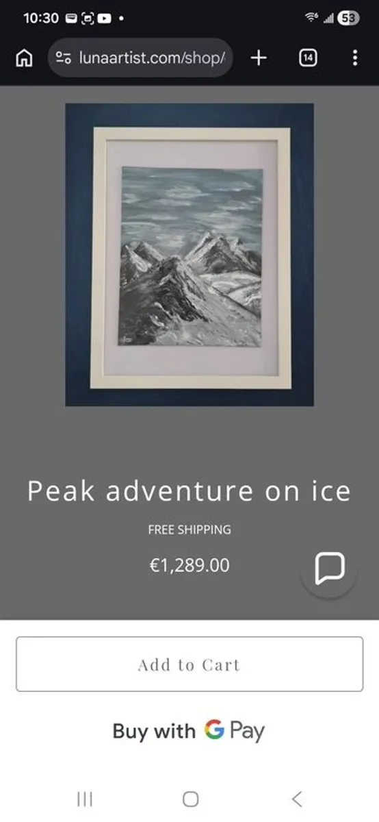 MacGillycuddy Reeks fine art painting - Image 2