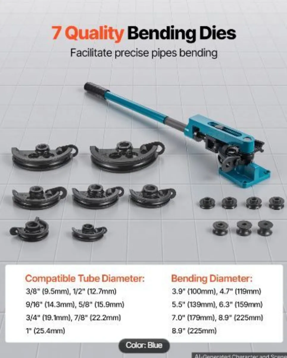 Pipe Bender 3/8 to 1 Inch Pipe Tubing Bender - Image 3