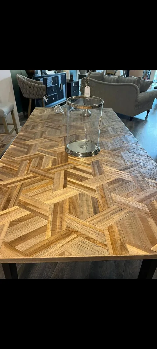 Large wooden dining table - Image 4