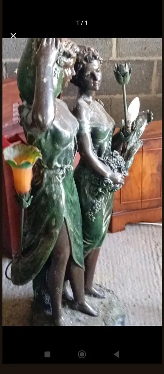 Vintage art nouveau figures - Image 1
