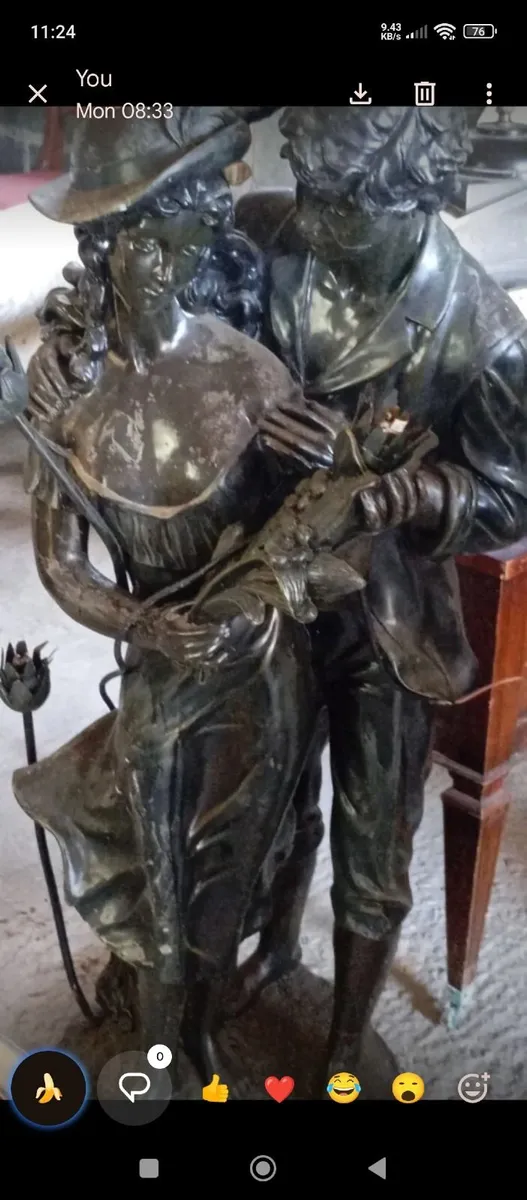 Vintage art nouveau figures - Image 3