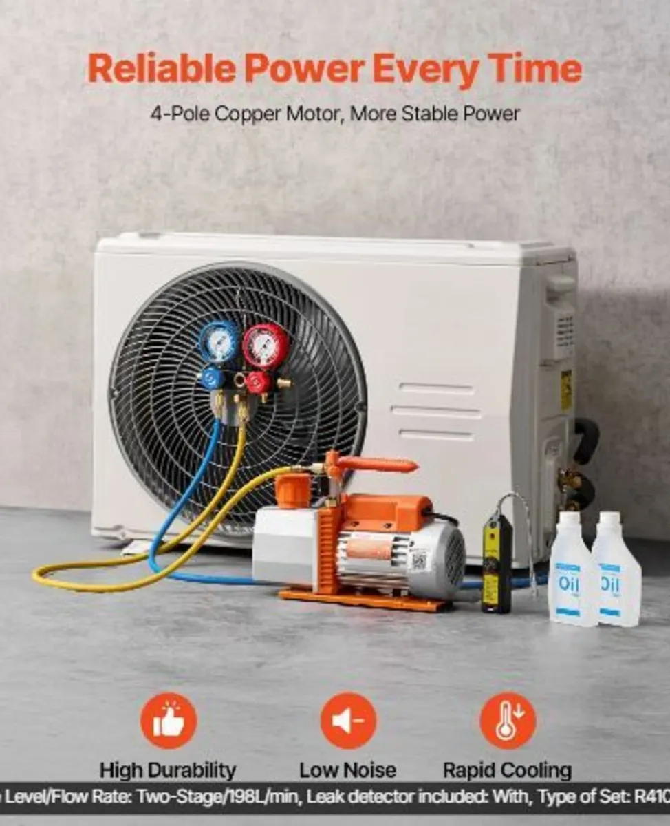 AC Vacuum Pump and Gauge Set - Image 2
