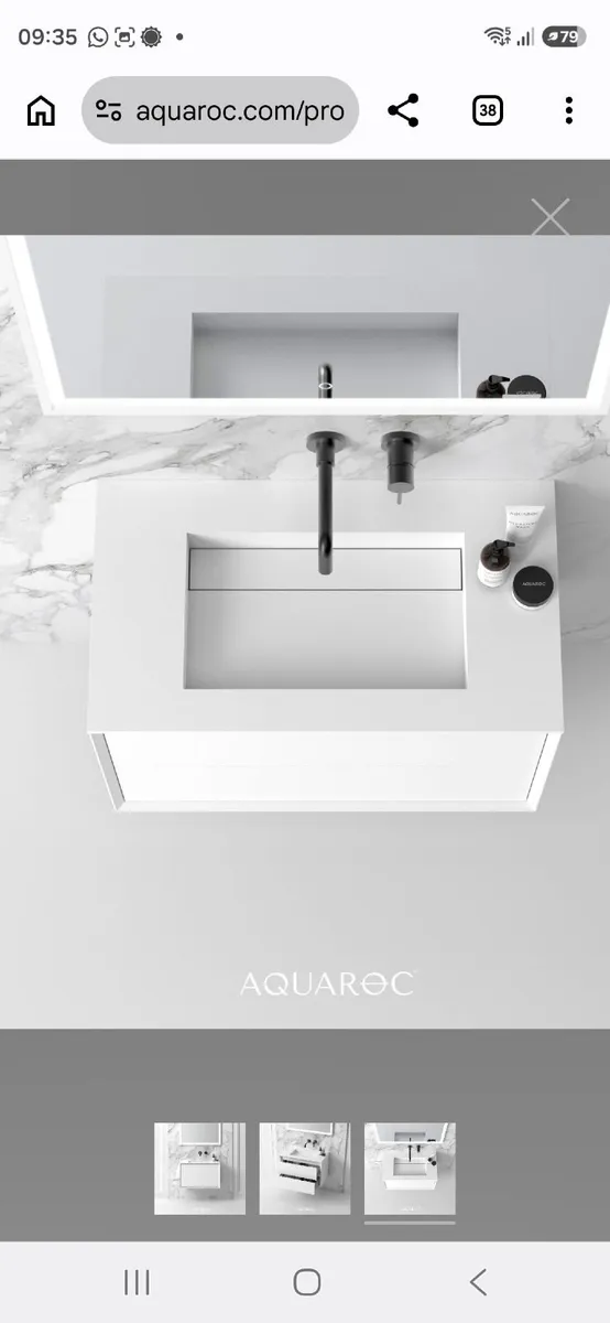 AQUAROC corian vanity top- brand new in box - Image 3