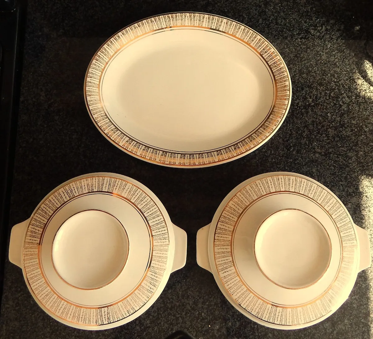 Vintage Arklow Pottery Kingsway Dishes & Platter - Image 4