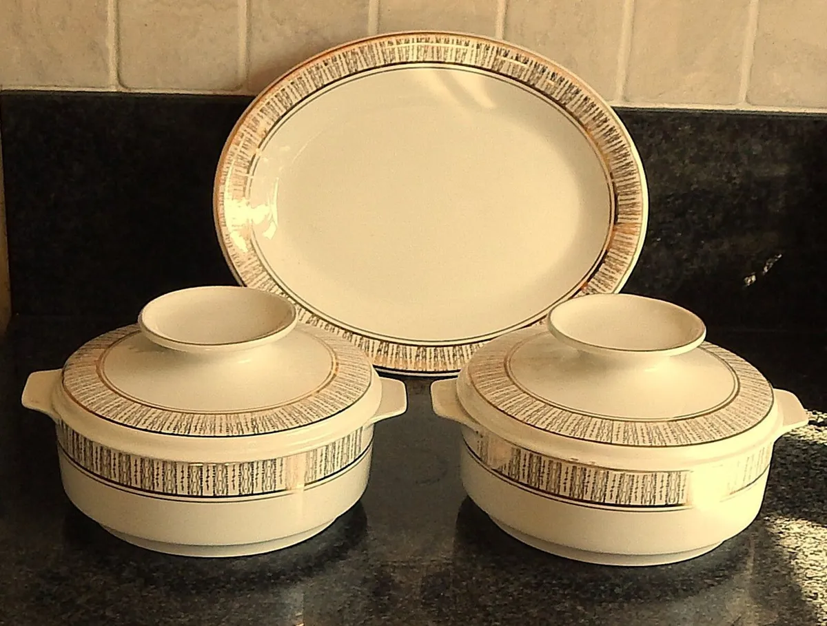 Vintage Arklow Pottery Kingsway Dishes & Platter - Image 2