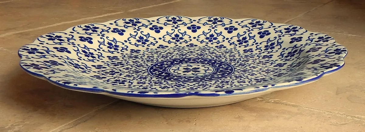 Large Sia Home Fashion Porcelain Charger Plate - Image 2