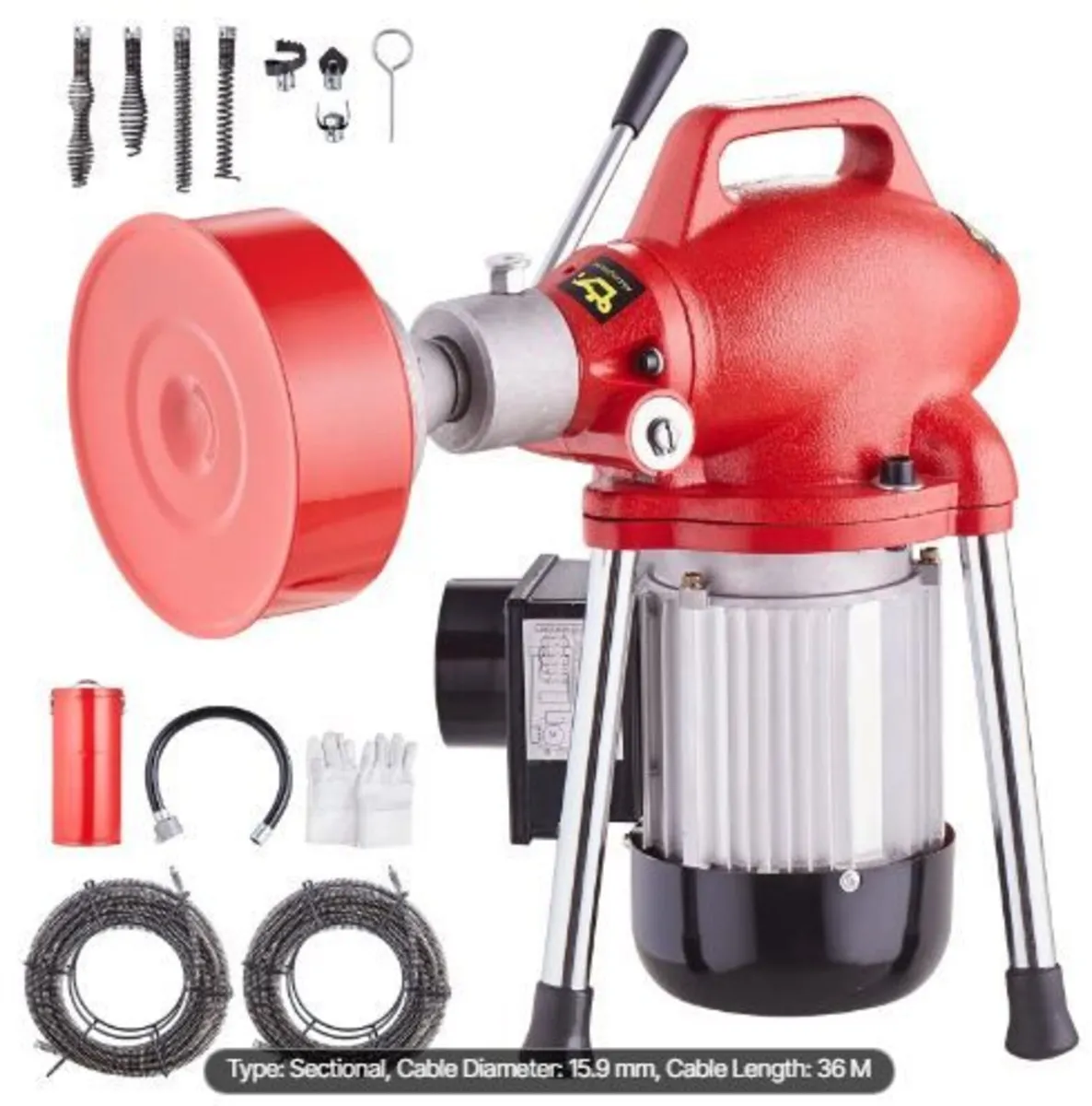 Drain Cleaner Machine 120FT x 5/8 Inch - Image 1