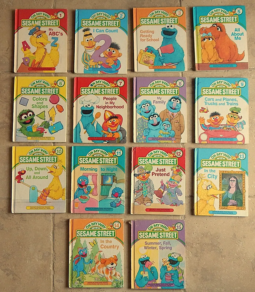 14 Vintage Sesame Street Children's Books - Image 1