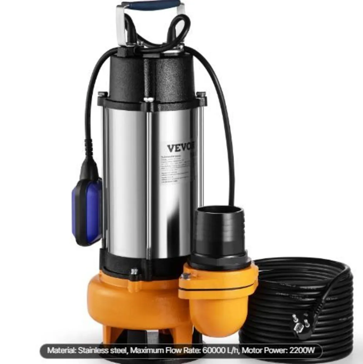 Submersible Water Pump, 2200W - Image 4