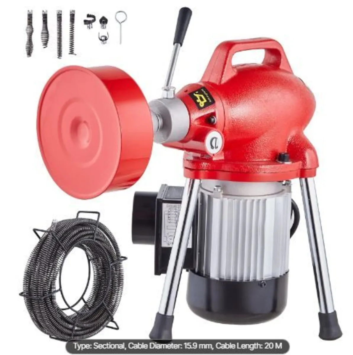 Drain Cleaner Machine 66FT x 5/8 Inch - Image 3