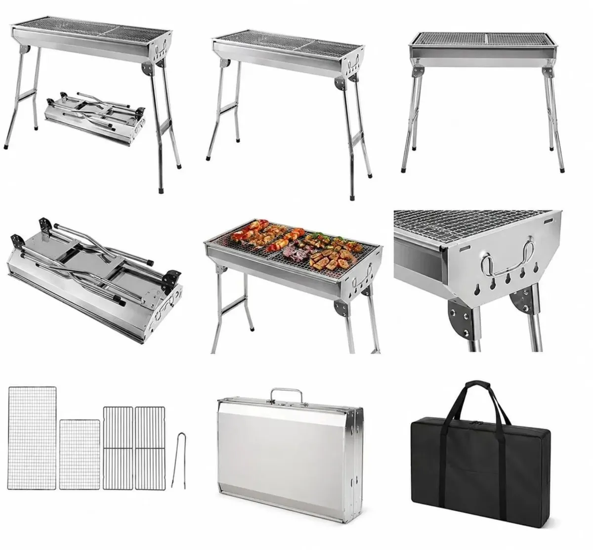 Barbecue Grill Small Portable Charcoal - Image 2