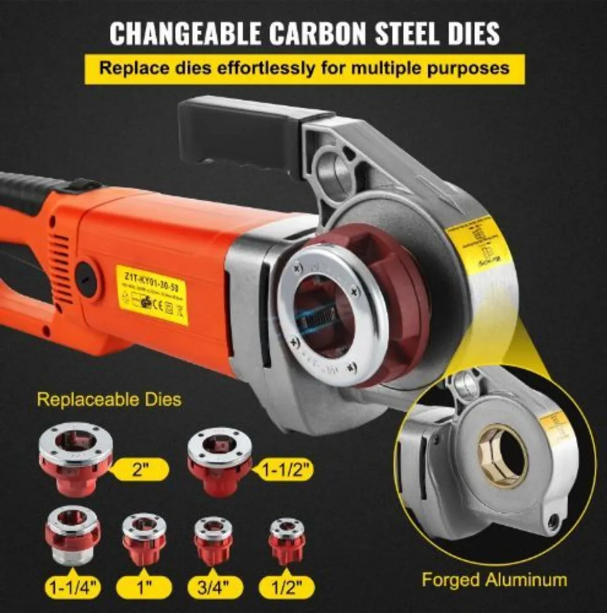 Electric Pipe Threader, 2300W - Image 4