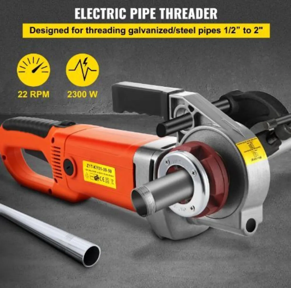 Electric Pipe Threader, 2300W - Image 2