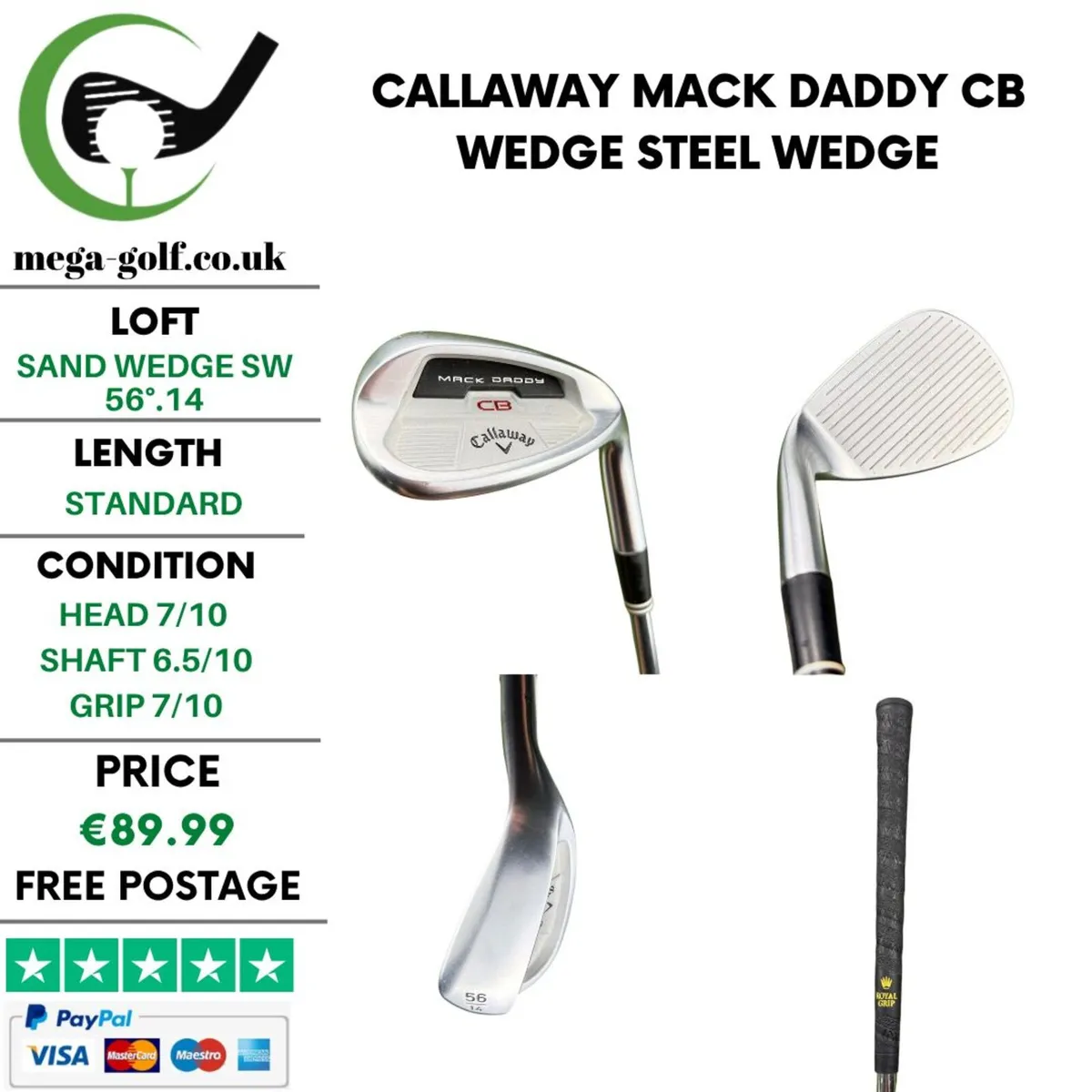 Callaway Mack Daddy CB Wedge Sw 56°.14 / Wedge - Image 1